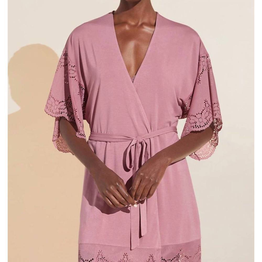 NEW NULL eberjey beatrix robe in foxglove